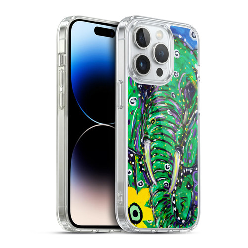 Mad Dog Art Gallery Animals Elephant Soft Gel Case for Apple iPhone 14 Pro & MagSafe
