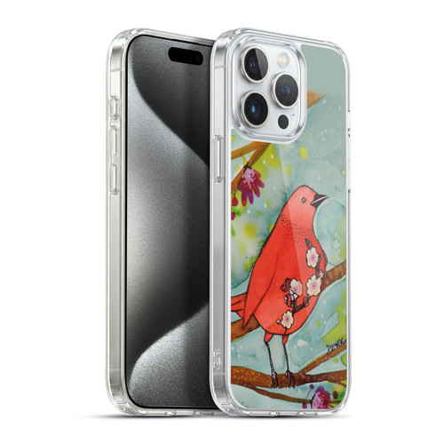 Sylvie Demers Birds 3 Flower Soft Gel Case for Apple iPhone 15 Pro Max & MagSafe