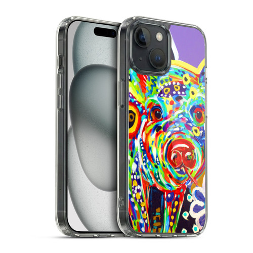 Mad Dog Art Gallery Animals Pig Soft Gel Case for Apple iPhone 15 & MagSafe