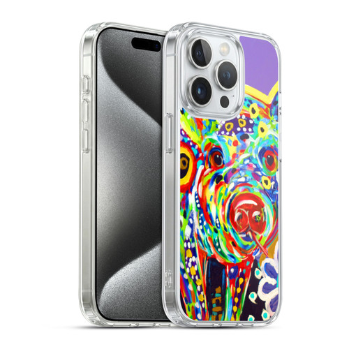 Mad Dog Art Gallery Animals Pig Soft Gel Case for Apple iPhone 15 Pro & MagSafe