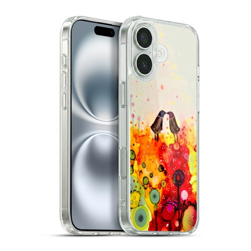 Sylvie Demers Birds 3 Couples Soft Gel Case for Apple iPhone 16 Plus & MagSafe