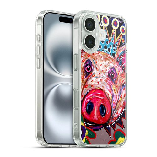 Mad Dog Art Gallery Animals Missy Pig Soft Gel Case for Apple iPhone 16 & MagSafe