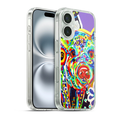 Mad Dog Art Gallery Animals Pig Soft Gel Case for Apple iPhone 16 & MagSafe
