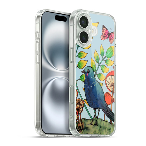 Sylvie Demers Birds 3 Teary Blue Soft Gel Case for Apple iPhone 16 Plus & MagSafe