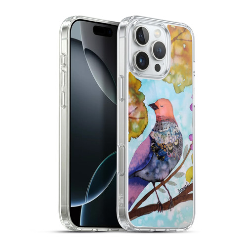 Sylvie Demers Birds 3 Posey Purple Soft Gel Case for Apple iPhone 16 Pro Max & MagSafe