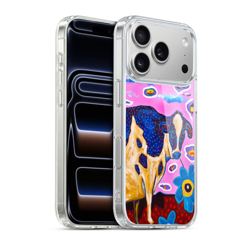 Mad Dog Art Gallery Animals Pink Cow Soft Gel Case for Apple iPhone 17 Pro