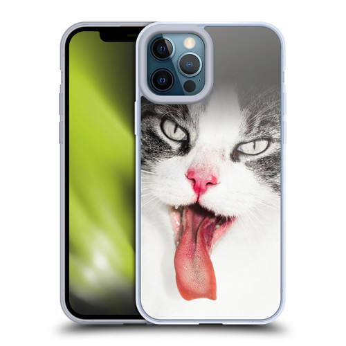 Dorit Fuhg Animals & Urban Life Cat Lick Soft Gel Case for Apple iPhone 12 Pro Max & MagSafe