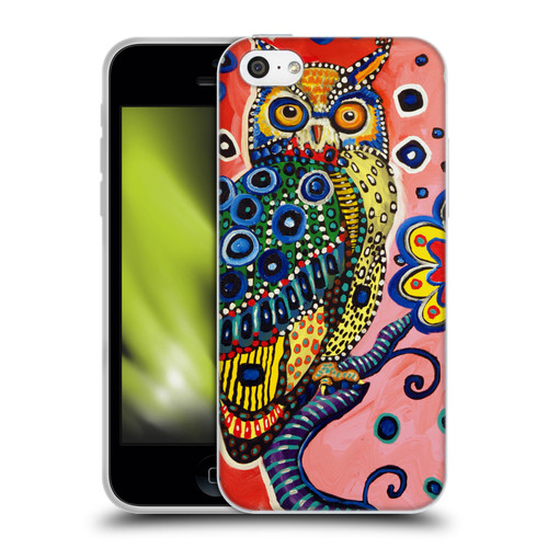 Mad Dog Art Gallery Animals Owl Soft Gel Case for Apple iPhone 5c