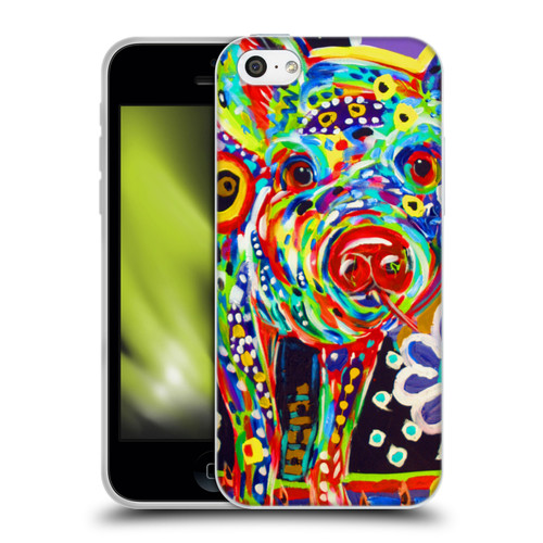 Mad Dog Art Gallery Animals Pig Soft Gel Case for Apple iPhone 5c