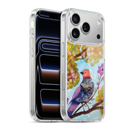 Sylvie Demers Birds 3 Posey Purple Soft Gel Case for Apple iPhone 17 Pro