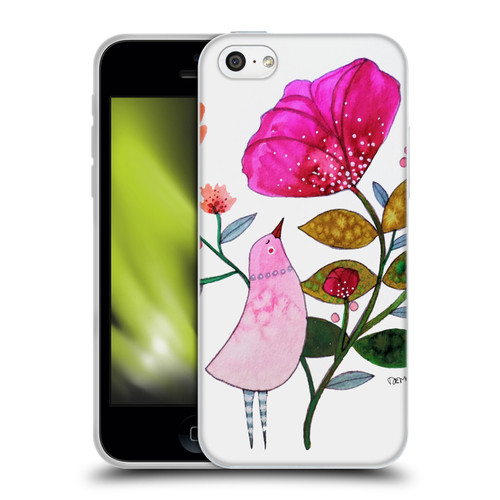 Sylvie Demers Birds 3 Crimson Soft Gel Case for Apple iPhone 5c