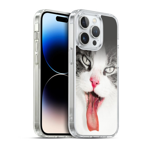 Dorit Fuhg Animals & Urban Life Cat Lick Soft Gel Case for Apple iPhone 13 Pro & MagSafe