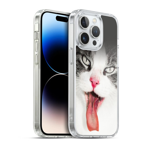 Dorit Fuhg Animals & Urban Life Cat Lick Soft Gel Case for Apple iPhone 14 Pro & MagSafe