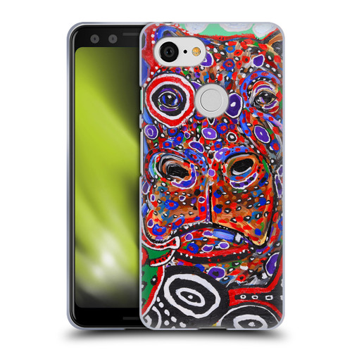 Mad Dog Art Gallery Animals Hippo Soft Gel Case for Google Pixel 3