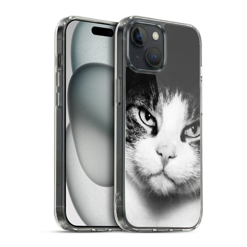 Dorit Fuhg Animals & Urban Life Cat Stare Soft Gel Case for Apple iPhone 15 & MagSafe