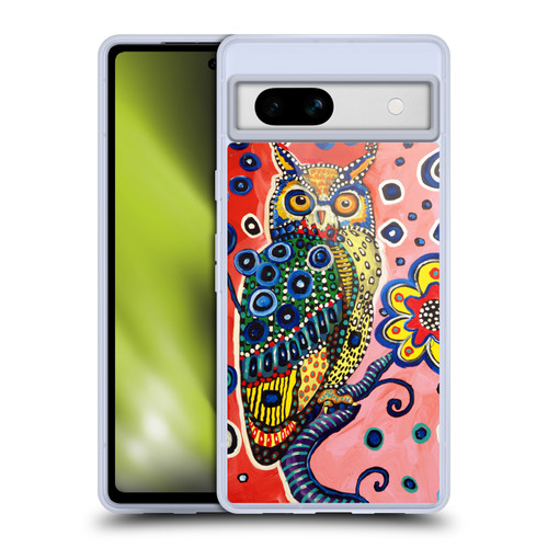 Mad Dog Art Gallery Animals Owl Soft Gel Case for Google Pixel 7a