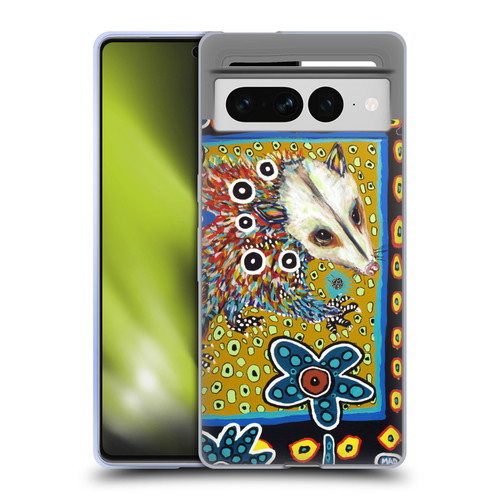 Mad Dog Art Gallery Animals Possum Soft Gel Case for Google Pixel 7 Pro
