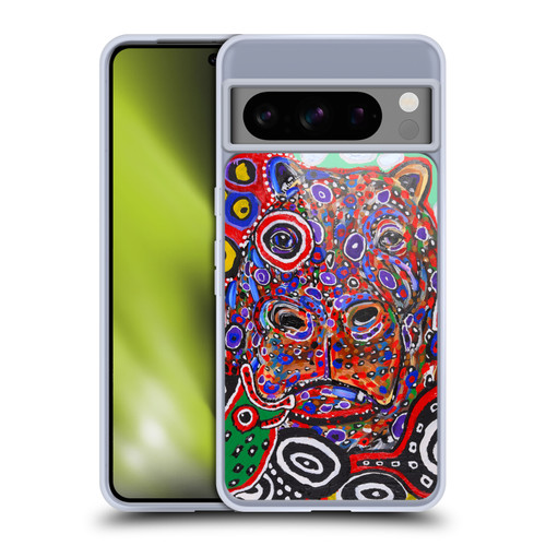 Mad Dog Art Gallery Animals Hippo Soft Gel Case for Google Pixel 8 Pro