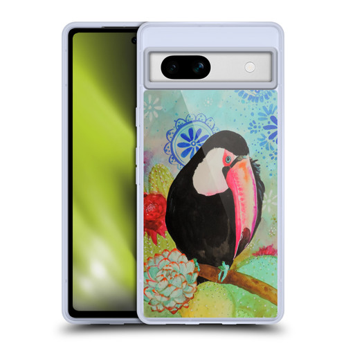 Sylvie Demers Birds 3 Toucan Soft Gel Case for Google Pixel 7a