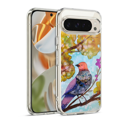 Sylvie Demers Birds 3 Posey Purple Soft Gel Case for Google Pixel 9 / Pixel 9 Pro