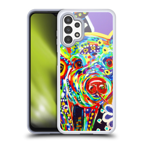Mad Dog Art Gallery Animals Pig Soft Gel Case for Samsung Galaxy A13 (2022)