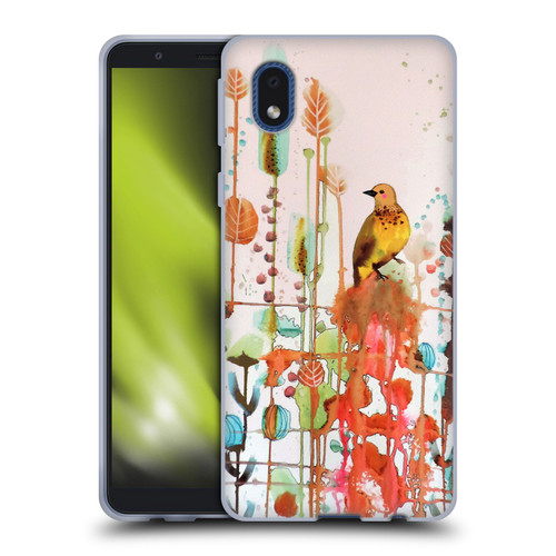 Sylvie Demers Birds 3 Gold Soft Gel Case for Samsung Galaxy A01 Core (2020)