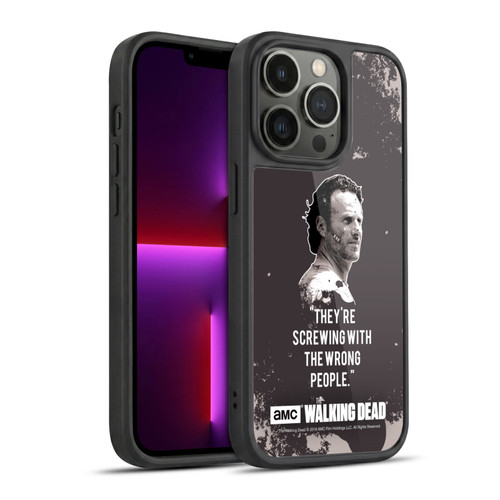 AMC The Walking Dead Quotes Rick Trap Gel Armour Case For Apple iPhone 13 Pro