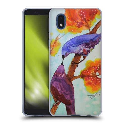 Sylvie Demers Birds 3 Kissing Soft Gel Case for Samsung Galaxy A01 Core (2020)