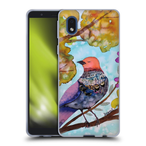 Sylvie Demers Birds 3 Posey Purple Soft Gel Case for Samsung Galaxy A01 Core (2020)