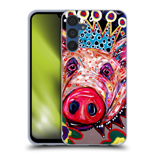 Mad Dog Art Gallery Animals Missy Pig Soft Gel Case for Samsung Galaxy A15 & MagSafe
