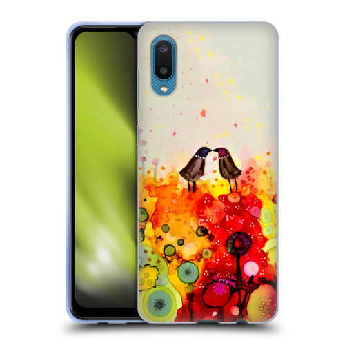 Sylvie Demers Birds 3 Couples Soft Gel Case for Samsung Galaxy A02/M02 (2021)
