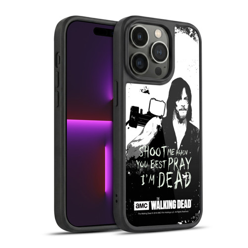 AMC The Walking Dead Quotes Daryl Shoot Gel Armour Case For Apple iPhone 14 Pro
