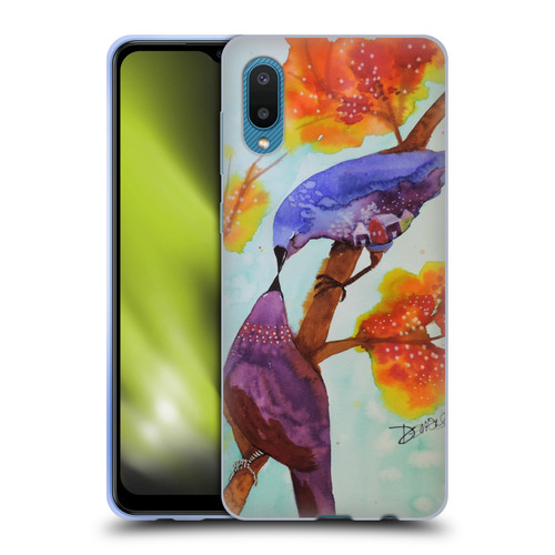 Sylvie Demers Birds 3 Kissing Soft Gel Case for Samsung Galaxy A02/M02 (2021)