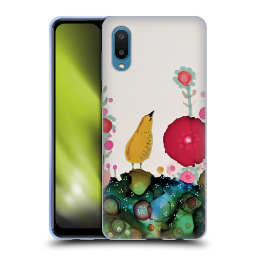 Sylvie Demers Birds 3 Yellow Soft Gel Case for Samsung Galaxy A02/M02 (2021)