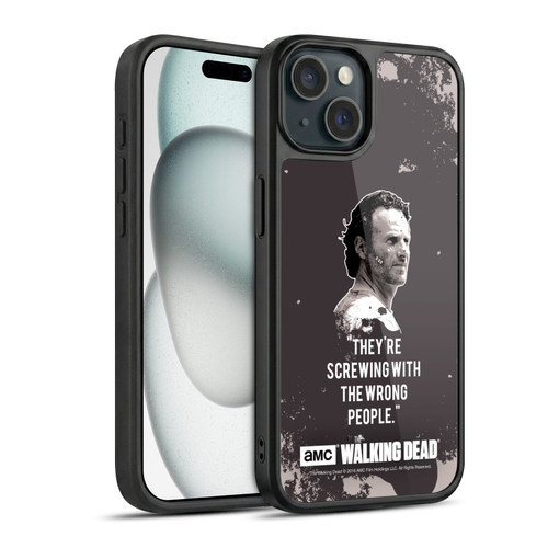 AMC The Walking Dead Quotes Rick Trap Gel Armour Case For Apple iPhone 15