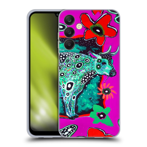 Mad Dog Art Gallery Animals Cosmic Cow Soft Gel Case for Samsung Galaxy A25 5G