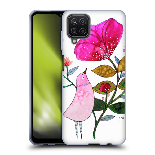Sylvie Demers Birds 3 Crimson Soft Gel Case for Samsung Galaxy A12 (2020)