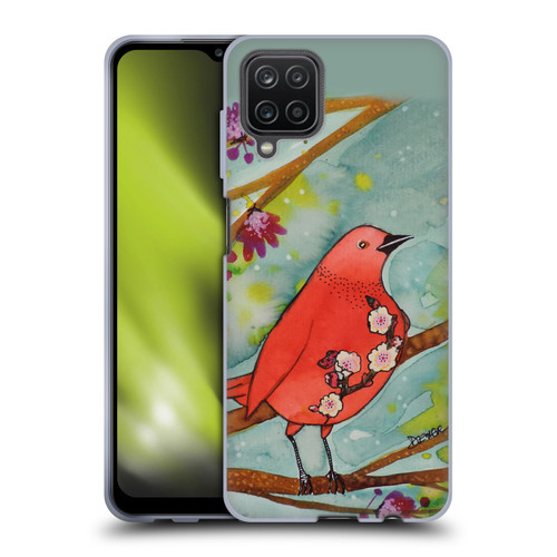 Sylvie Demers Birds 3 Flower Soft Gel Case for Samsung Galaxy A12 (2020)