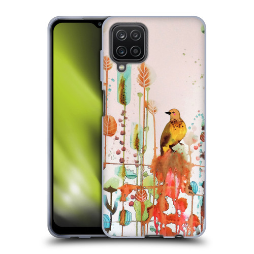Sylvie Demers Birds 3 Gold Soft Gel Case for Samsung Galaxy A12 (2020)