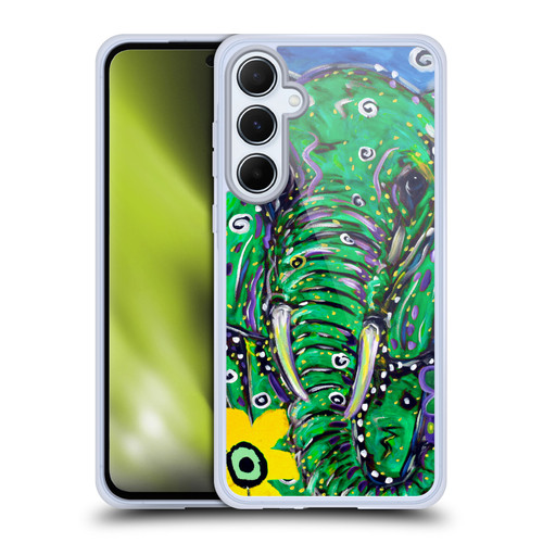 Mad Dog Art Gallery Animals Elephant Soft Gel Case for Samsung Galaxy A55 5G