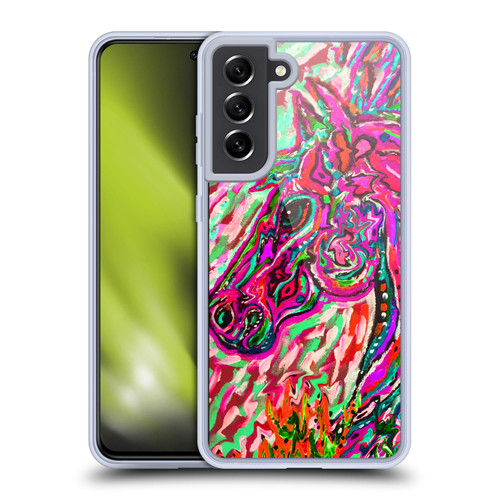 Mad Dog Art Gallery Animals Stallion Soft Gel Case for Samsung Galaxy S21 FE 5G & MagSafe