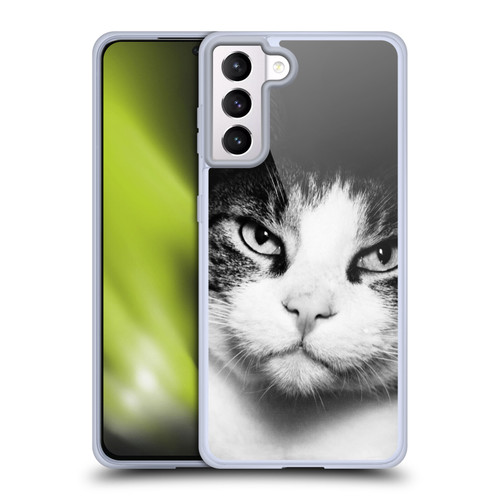 Dorit Fuhg Animals & Urban Life Cat Stare Soft Gel Case for Samsung Galaxy S21+ 5G & MagSafe