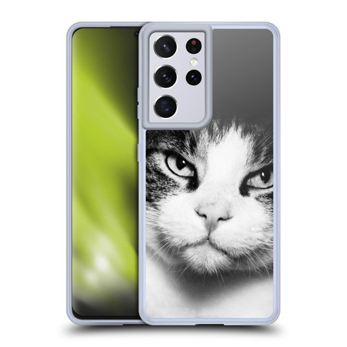 Dorit Fuhg Animals & Urban Life Cat Stare Soft Gel Case for Samsung Galaxy S21 Ultra 5G & MagSafe