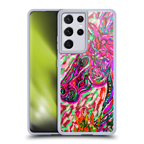 Mad Dog Art Gallery Animals Stallion Soft Gel Case for Samsung Galaxy S21 Ultra 5G & MagSafe