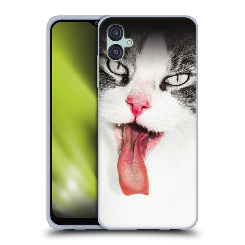 Dorit Fuhg Animals & Urban Life Cat Lick Soft Gel Case for Samsung Galaxy M04 5G / A04e