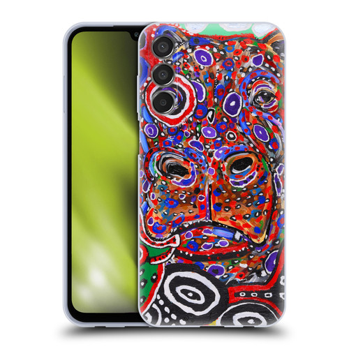 Mad Dog Art Gallery Animals Hippo Soft Gel Case for Samsung Galaxy M15/F15 5G