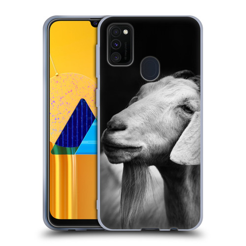 Dorit Fuhg Animals & Urban Life Goat Soft Gel Case for Samsung Galaxy M30s (2019)/M21 (2020)
