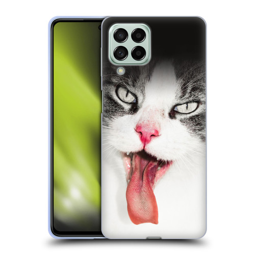 Dorit Fuhg Animals & Urban Life Cat Lick Soft Gel Case for Samsung Galaxy M53 (2022)
