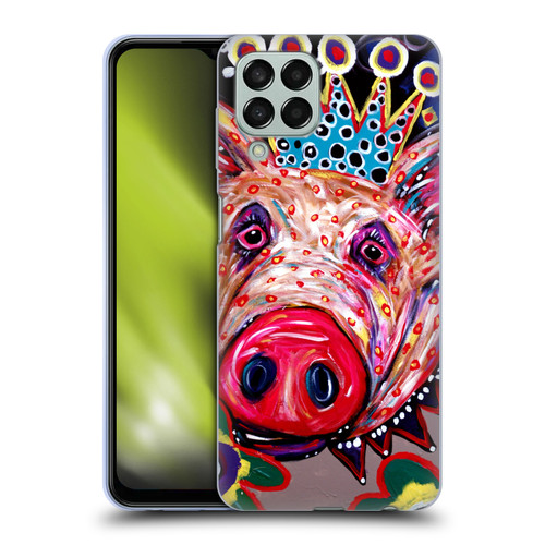 Mad Dog Art Gallery Animals Missy Pig Soft Gel Case for Samsung Galaxy M33 (2022)