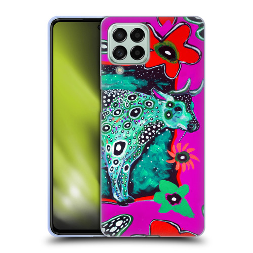 Mad Dog Art Gallery Animals Cosmic Cow Soft Gel Case for Samsung Galaxy M53 (2022)